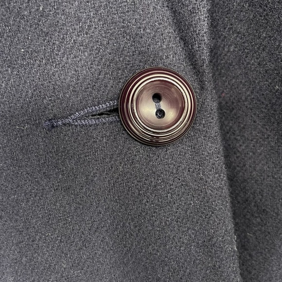 Sag Harbor Navy 100% Wool Blazer Women's Size 14 Classic Career Jacket - Picture 4 of 13